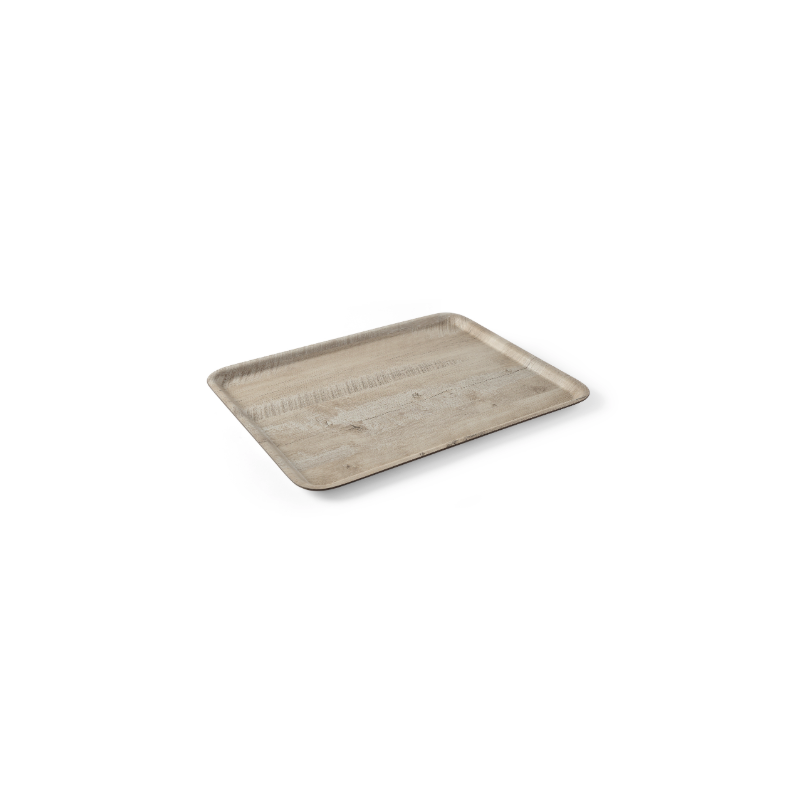 Melamine Printed Light Wood Service Tray - 530 x 370 mm