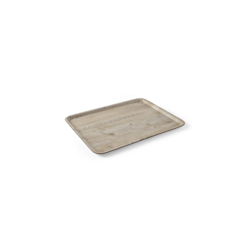 Melamine Printed Light Wood Service Tray - 430 x 330 mm