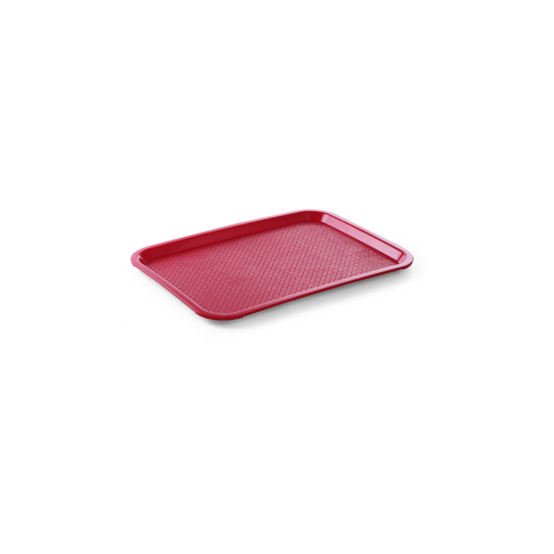 Tabuleiro Retangular Fast-Food Vermelho - 415 x 305 mm