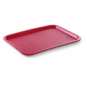 Tabuleiro Retangular Fast Food - Pequeno Modelo 265 x 345 mm - Vermelho