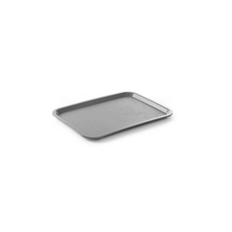 Rectangular Fast Food Tray - Small Size 265 x 345 mm - Gray