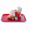 Tabuleiro Retangular Fast Food - Grande Modelo 450 x 350 mm - Vermelho- Vermelho