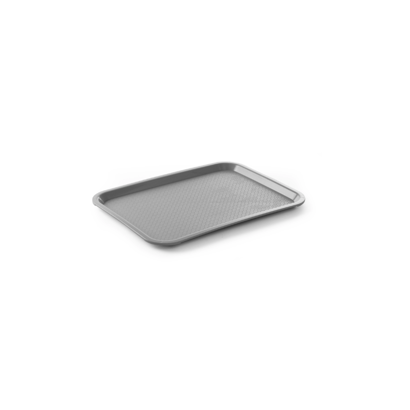 Plateau Rectangulaire FastFood - Grand Modèle 450 x 350 mm - Gris