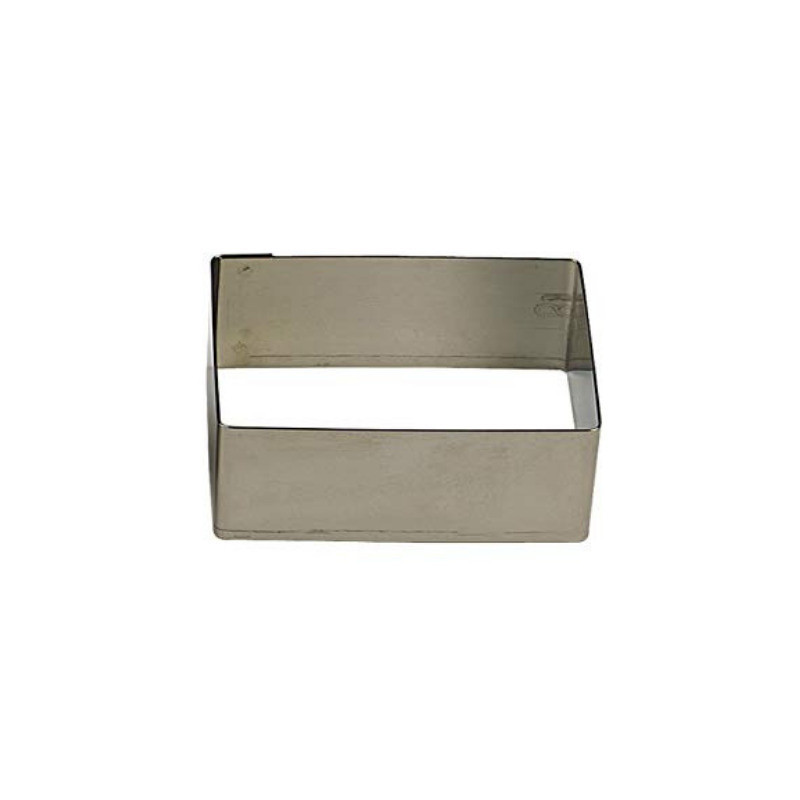 Cortador de Biscoitos Retangular Inox - 100 x 30 x 30 mm