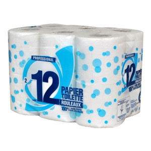 Hygienic 2-Ply Toilet Paper - Pack of 12