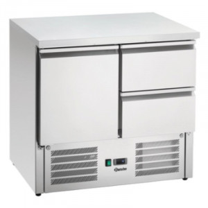 Refrigerated table with 2 drawers and 1 door for professional use