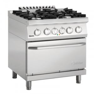 Four-burner stove with electric oven GN 2/1 Series 700
