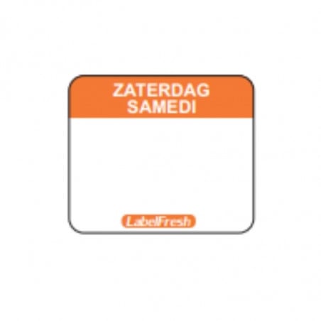 Etiquette de Traçabilité Label FreshEasy - Samedi - 30 x 25 mm - Lot de 1000