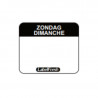Etiqueta de Rastreabilidade Label FreshEasy - Domingo - 30 x 25 mm - Pacote de 1000 - LabelFresh
