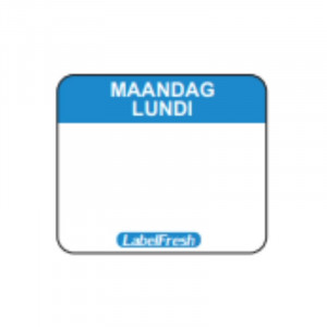 Etiquette de Traçabilité Label FreshEasy - Lundi - 30 x 25 mm - Lot de 1000 - LabelFresh