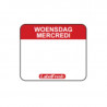 Traceability Label FreshEasy - Wednesday - 30 x 25 mm - Pack of 1000 - LabelFresh