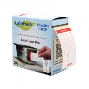 Etiqueta de Rastreabilidade LabelFresh Pro - Quarta-feira - 70 x 45 mm - Pacote com 500 - LabelFresh