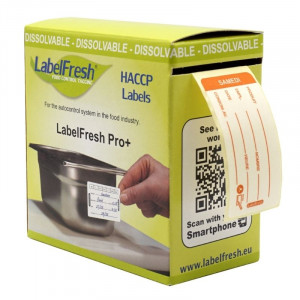 Traceability Label LabelFresh Soluble Pro - Saturday - 60 x 30 mm - Pack of 250 - LabelFresh