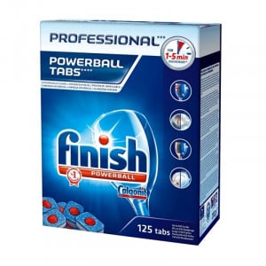 Tabletes Powerball para Máquina de Lavar Louça - Pacote com 125 - Finish Professional