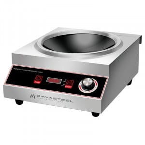 Wok de Indução Pro 3500 W Inox — Zona Côncava Ø227