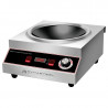 Wok de Indução Pro 3500 W Inox — Zona Côncava Ø227