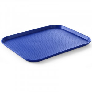 Rectangular Fast Food Tray - Large Size 450 x 350 mm - Blue