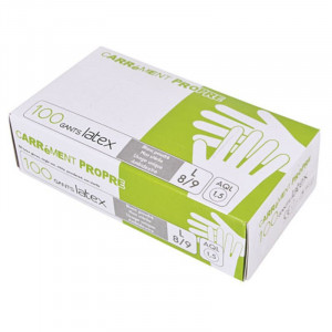 Powdered Latex Gloves - Size L - Pack of 100