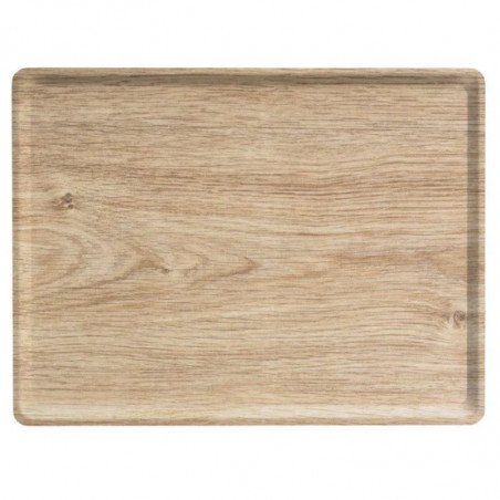Bandeja Laminada Melaminada Retangular - 280 x 200 mm - Carvalho Claro - Lote de 20