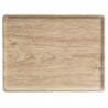 Bandeja Laminada Melaminada Retangular - 280 x 200 mm - Carvalho Claro - Lote de 20