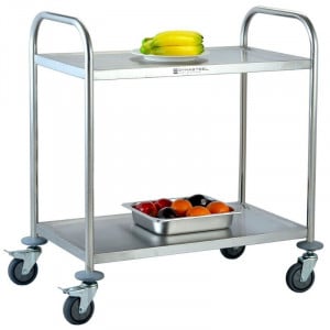 Carrinho Inox com 2 Prateleiras - Recondicionado