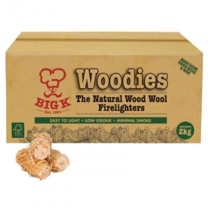 Natural FSC Wood Wool Firelighters - 2 Kg - Big K