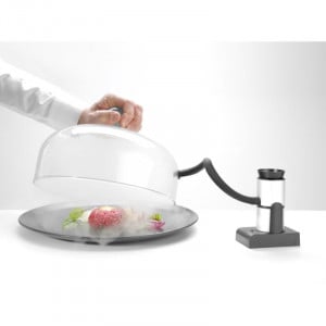 Cloche de vidro plana com ventilação - ø 260 mm