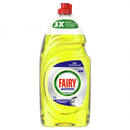 Liquide Vaisselle Classique Concentré au Citron - 1 L - Fairy Professional
