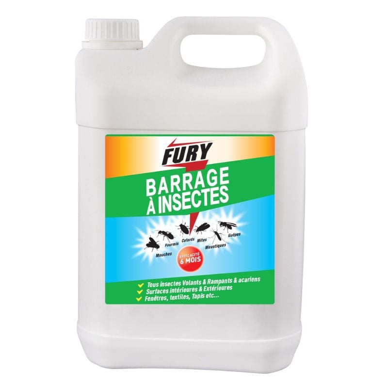 Barreira para Insetos Voadores e Rastejantes - 5 L - FURY