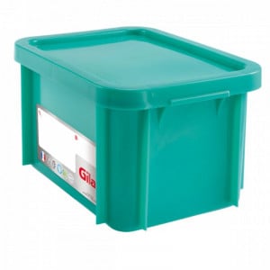 Bac Retangular 15 L com Tampa HACCP - Verde - Gilac