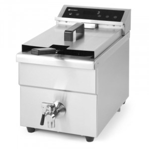 Induction Fryer with Drain Tap - 8 L