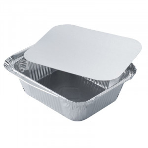 Aluminum Tray With Lid "Combi Pack" - 450ml - Pack of 100
