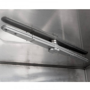 Professional Glass Washer with Rinse Aid Dispenser and Detergent - 35 x 35 cm