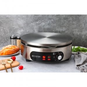 Crêpière Électrique Pro Ø 400 mm 3000 W — Placa de Ferro Fundido