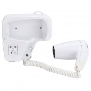 Secador de Cabelo de Parede 1100 W Branco — Hotel & Spa