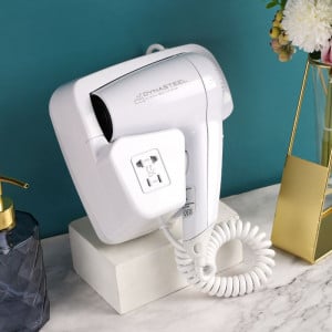 Secador de Cabelo de Parede 1100 W Branco — Hotel & Spa