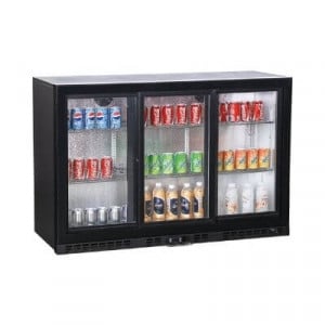 Arrière-Bar Refrigerado 320 L 3 Portas de Vidro Deslizantes