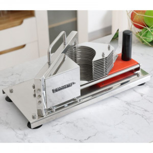 Cortador de Tomates Profissional Inox — Fatiador Manual