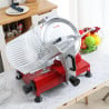 Professional Red Gravity Ham Slicer 300 mm - Dynasteel