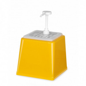 Distribuidor de Molho com Bomba - Amarelo - 2,5 L - Hendi