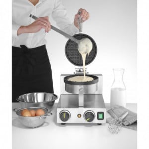 Round Waffle Maker - Ø 190 mm Brussels - Hendi