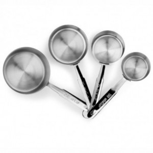 Conjunto de 4 Panelas Medidoras em Inox - Pujadas
