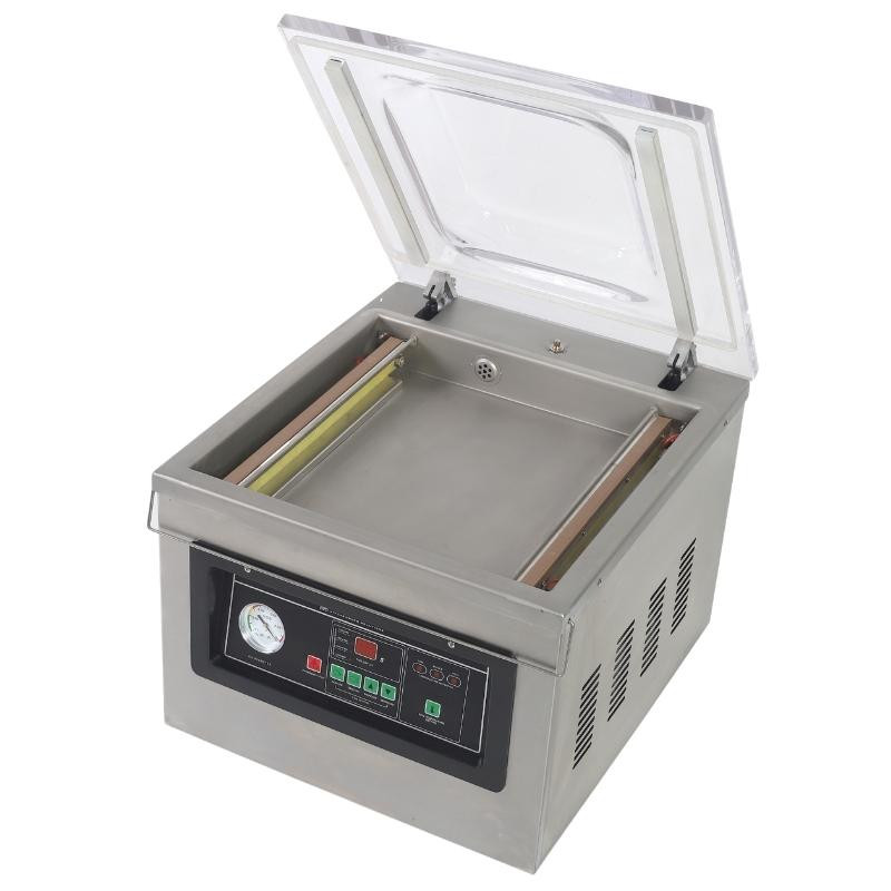Máquina de Embalagem a Vácuo com Campânula 900 W - Soldadura 400 mm Inox