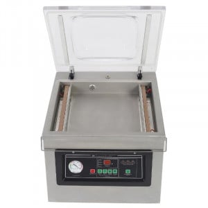 Máquina de Embalagem a Vácuo com Campânula 900 W - Soldadura 400 mm Inox
