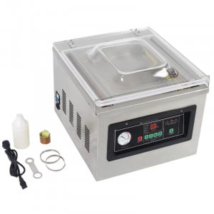 Máquina de Embalagem a Vácuo com Campânula 900 W - Soldadura 400 mm Inox
