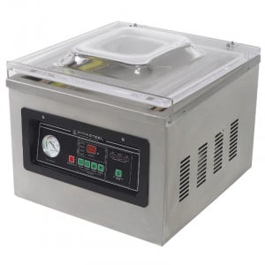 Máquina de Embalagem a Vácuo com Campânula 900 W - Soldadura 400 mm Inox
