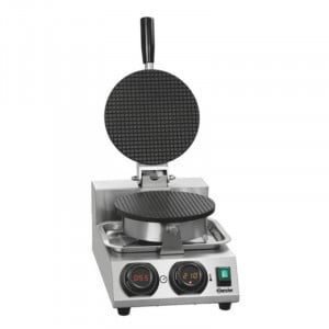 Máquina de Waffles Cone em Aço Inoxidável - 1000 W - Bartscher