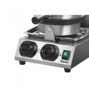 Máquina de Waffles Cone em Aço Inoxidável - 1000 W - Bartscher