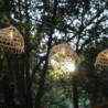 Guirlanda de Luzes Exteriores com Abajur Exótico de Palha - Hawai Light - Lumisky