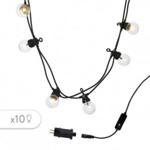 Guirlanda de Luz Solar e Tomada LED - Party Clear Hybrid - Lumisky